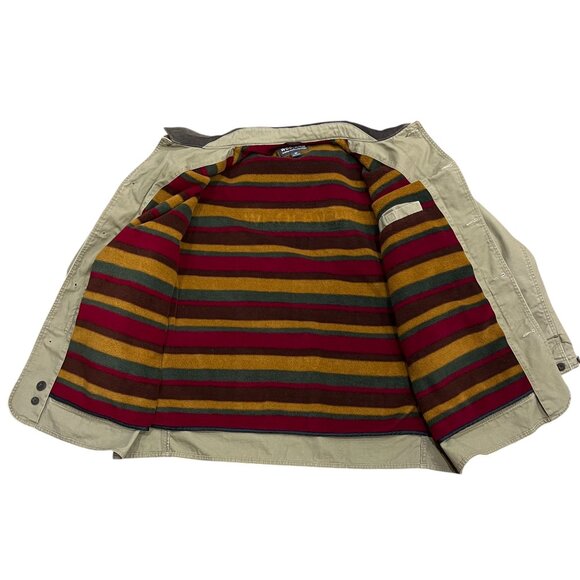 Woolrich Canvas Fleece Lined Chore Jacket Dark Wheat, XXL - Picture 3 of 11